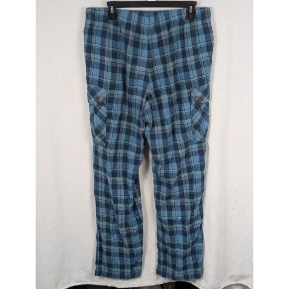 Duluth Trading Flannel Plaid Cargo Pajama Pants Size Men's Mx32 - Picture 8 of 13